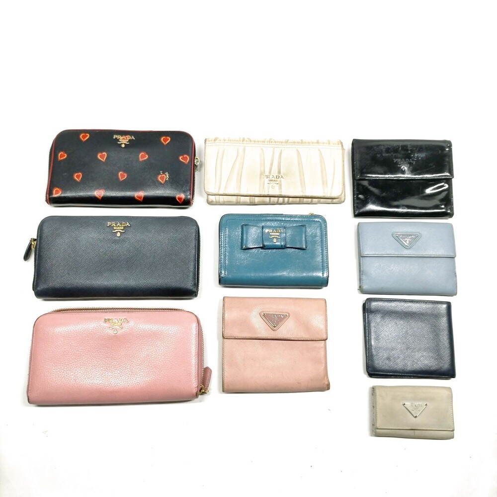 Prada Leather Wallet Long 10 Piece Set #192847P33